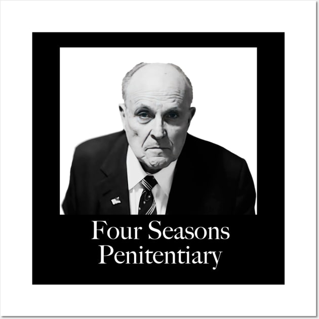 Rudy Giuliani Four Season Penitentiary Mug Shot Wall Art by Advert Media 